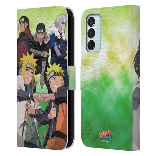 Naruto Shippuden Key Art Hokage Group Leather Book Wallet Case Cover For Samsung Galaxy M15/F15 5G