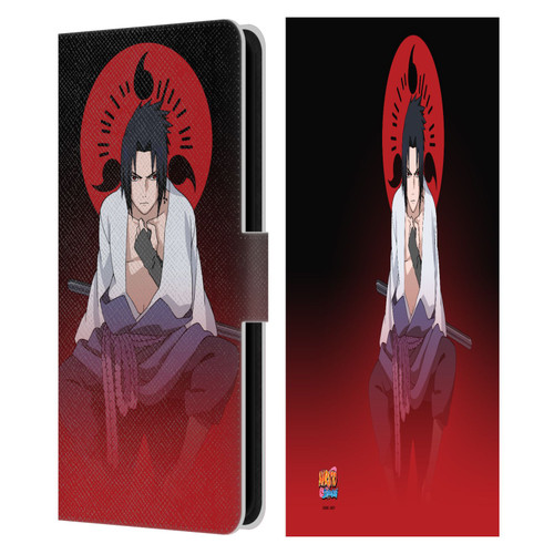 Naruto Shippuden Character Art Sasuke Uchiha Leather Book Wallet Case Cover For Samsung Galaxy S23 FE 5G