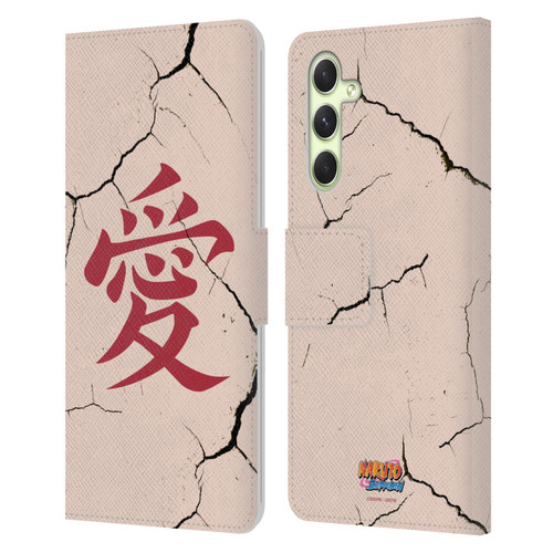 Naruto Shippuden Iconic Gaara Tattoo Leather Book Wallet Case Cover For Samsung Galaxy A54 5G