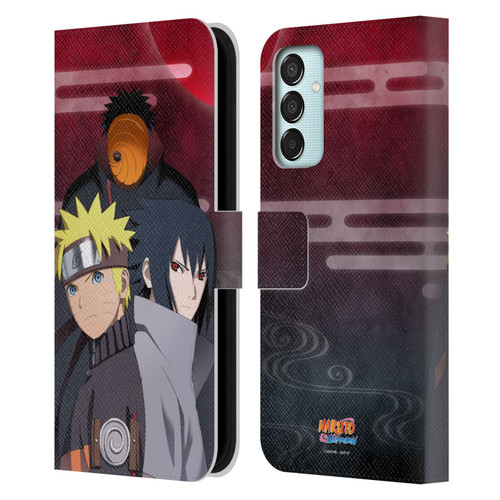 Naruto Shippuden Key Art Obito Naruto Sasuke Leather Book Wallet Case Cover For Samsung Galaxy M15/F15 5G