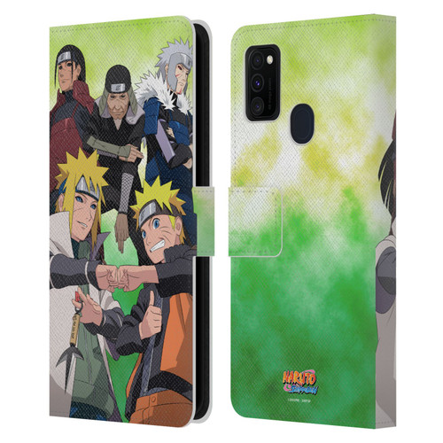 Naruto Shippuden Key Art Hokage Group Leather Book Wallet Case Cover For Samsung Galaxy M30s (2019)/M21 (2020)