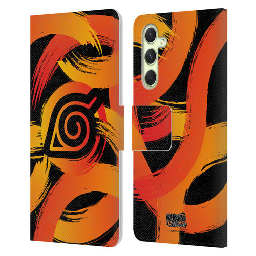 Naruto Shippuden Iconic Konoha Nine Tails Leather Book Wallet Case Cover For Samsung Galaxy A54 5G