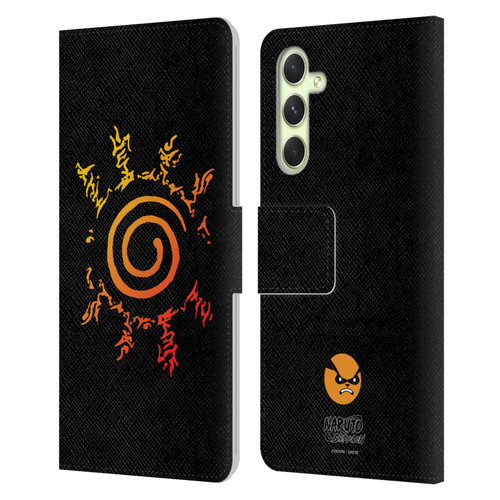 Naruto Shippuden Iconic Kurama Seal Leather Book Wallet Case Cover For Samsung Galaxy A54 5G