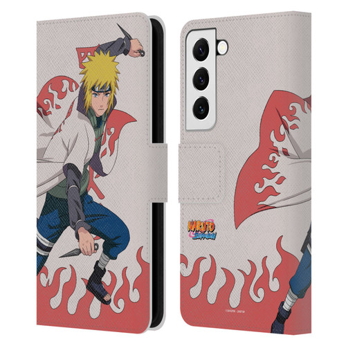 Naruto Shippuden Character Art Minato Namikaze Leather Book Wallet Case Cover For Samsung Galaxy S22 5G