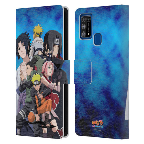 Naruto Shippuden Key Art Konoha Leather Book Wallet Case Cover For Samsung Galaxy M31 (2020)