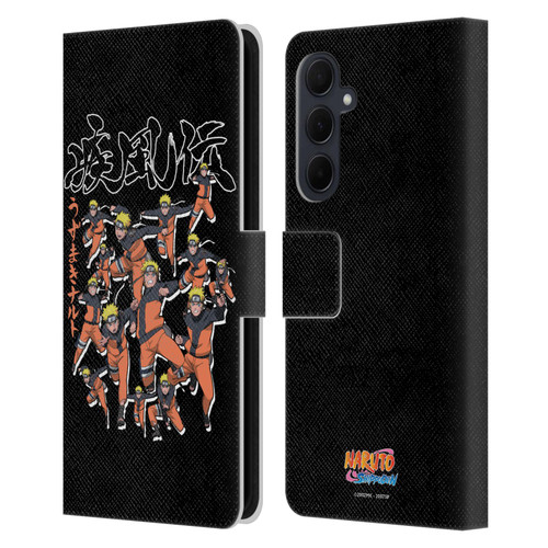 Naruto Shippuden Art Kage Bunshin Leather Book Wallet Case Cover For Samsung Galaxy A35 5G