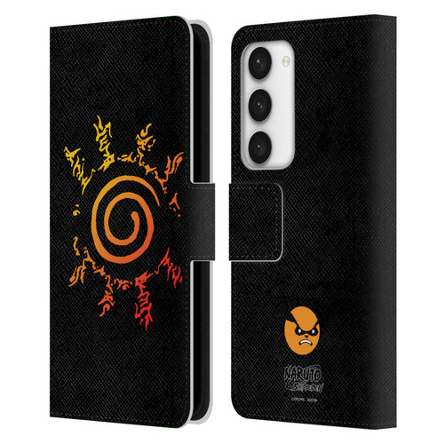 Naruto Shippuden Iconic Kurama Seal Leather Book Wallet Case Cover For Samsung Galaxy S23 5G
