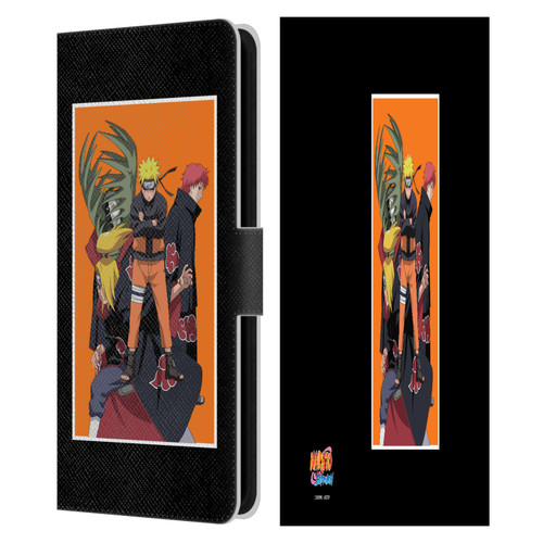 Naruto Shippuden Art Akatsuki Organization Leather Book Wallet Case Cover For Samsung Galaxy S23 FE 5G