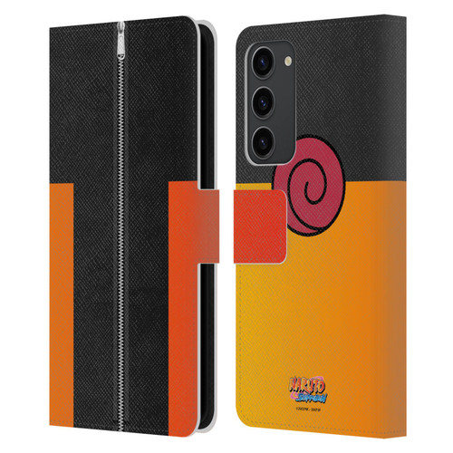 Naruto Shippuden Iconic Naruto Costume Leather Book Wallet Case Cover For Samsung Galaxy S23+ 5G