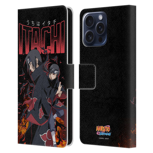 Naruto Shippuden Art Itachi Uchiha Leather Book Wallet Case Cover For Samsung Galaxy S25 FE