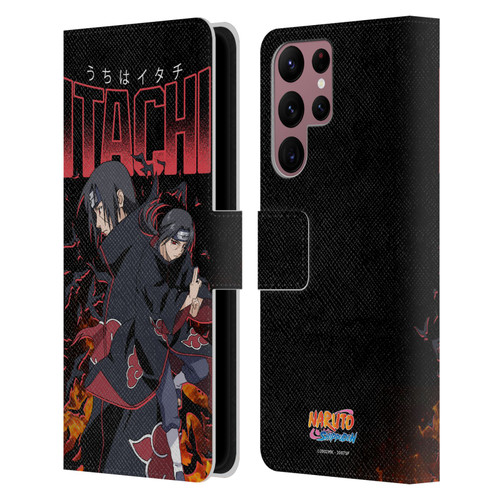 Naruto Shippuden Art Itachi Uchiha Leather Book Wallet Case Cover For Samsung Galaxy S22 Ultra 5G