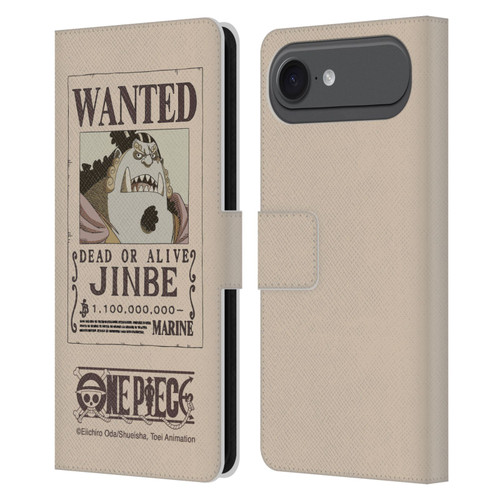 One Piece Wanted Poster Jinbe Leather Book Wallet Case Cover For Apple iPhone 17 Air