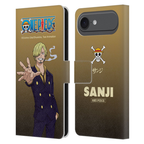 One Piece Graphic Art Sanji Leather Book Wallet Case Cover For Apple iPhone 17 Air