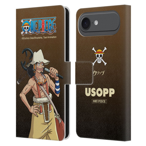 One Piece Graphic Art Usopp Leather Book Wallet Case Cover For Apple iPhone 17 Air