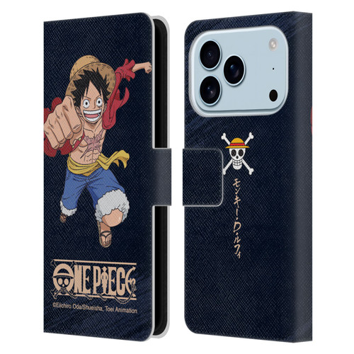 One Piece Graphic Art Luffy Leather Book Wallet Case Cover For Apple iPhone 17 Pro