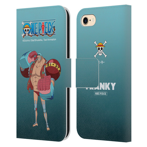 One Piece Graphic Art Franky Leather Book Wallet Case Cover For Apple iPhone 7 / 8 / SE 2020 & 2022