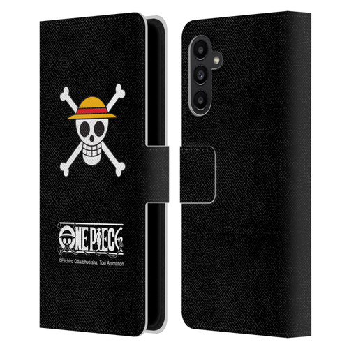 One Piece Graphic Art Classic Crew Logo Leather Book Wallet Case Cover For Samsung Galaxy A13 5G (2021)