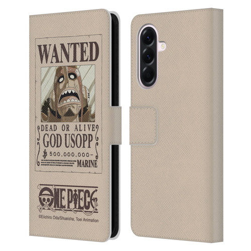 One Piece Wanted Poster Usopp Leather Book Wallet Case Cover For Samsung Galaxy A56 5G