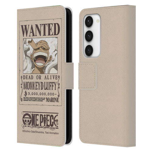One Piece Graphic Art Luffy Gear 5 Poster Leather Book Wallet Case Cover For Samsung Galaxy S23 5G