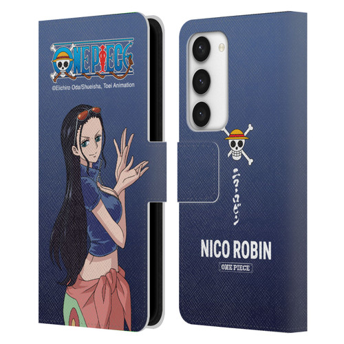 One Piece Graphic Art Nico Robin Leather Book Wallet Case Cover For Samsung Galaxy S23 5G