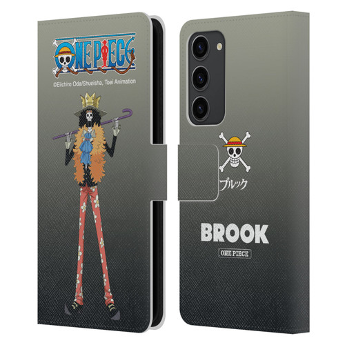 One Piece Graphic Art Brook Leather Book Wallet Case Cover For Samsung Galaxy S23+ 5G