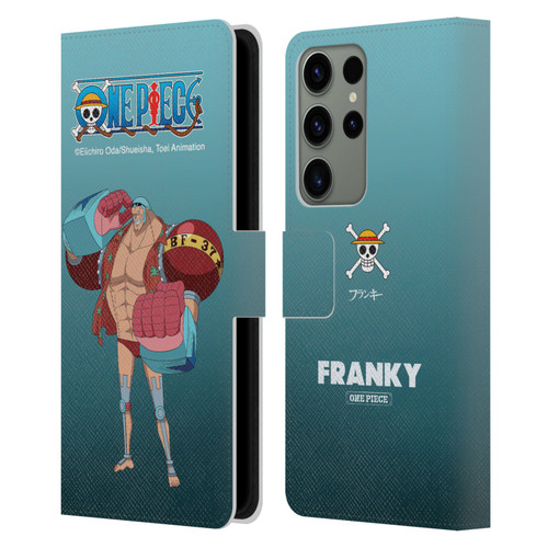 One Piece Graphic Art Franky Leather Book Wallet Case Cover For Samsung Galaxy S23 Ultra 5G