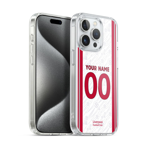 Custom Customised Personalised Liverpool Football Club 2026/27 Kit Away Soft Gel Case for Apple iPhone 15 Pro & MagSafe
