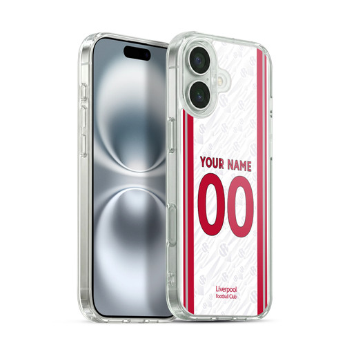 Custom Customised Personalised Liverpool Football Club 2026/27 Kit Away Soft Gel Case for Apple iPhone 16 Plus & MagSafe
