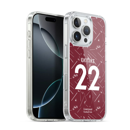 Liverpool Football Club 2026/27 Players Home Kit 1st Group Hugo Ekitiké Soft Gel Case for Apple iPhone 16 Pro & MagSafe