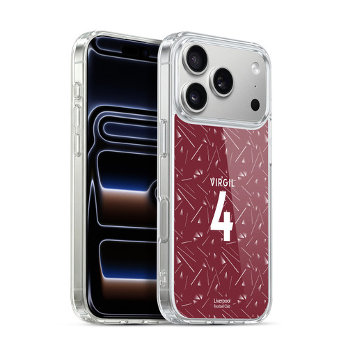 Liverpool Football Club 2026/27 Players Home Kit 1st Group Virgil Van Dijk Soft Gel Case for Apple iPhone 17 Pro
