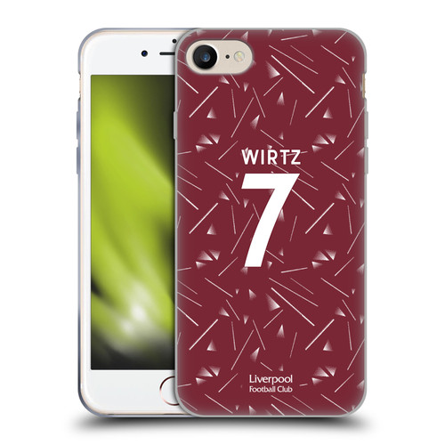 Liverpool Football Club 2026/27 Players Home Kit 1st Group Florian Wirtz Soft Gel Case for Apple iPhone 7 / 8 / SE 2020 & 2022 & MagSafe