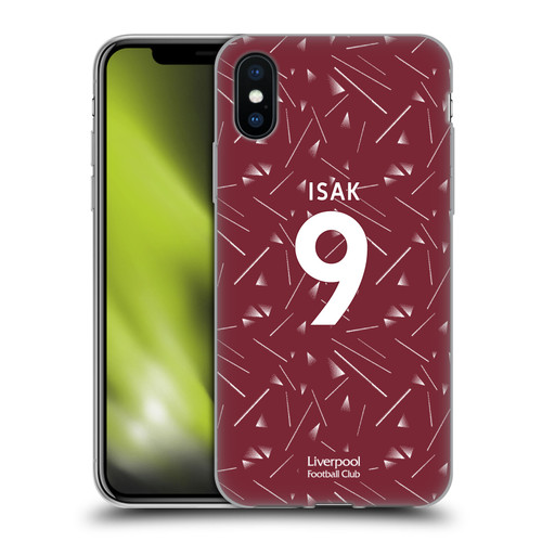 Liverpool Football Club 2026/27 Players Home Kit 1st Group Alexander Isak Soft Gel Case for Apple iPhone X / iPhone XS & MagSafe