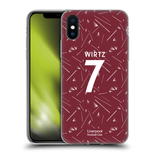 Liverpool Football Club 2026/27 Players Home Kit 1st Group Florian Wirtz Soft Gel Case for Apple iPhone X / iPhone XS & MagSafe