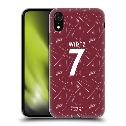 Liverpool Football Club 2026/27 Players Home Kit 1st Group Florian Wirtz Soft Gel Case for Apple iPhone XR