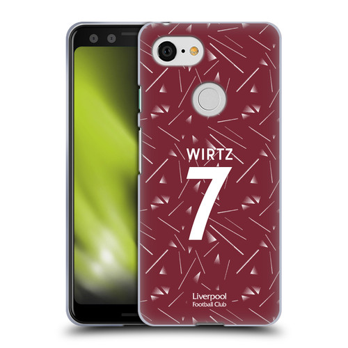 Liverpool Football Club 2026/27 Players Home Kit 1st Group Florian Wirtz Soft Gel Case for Google Pixel 3