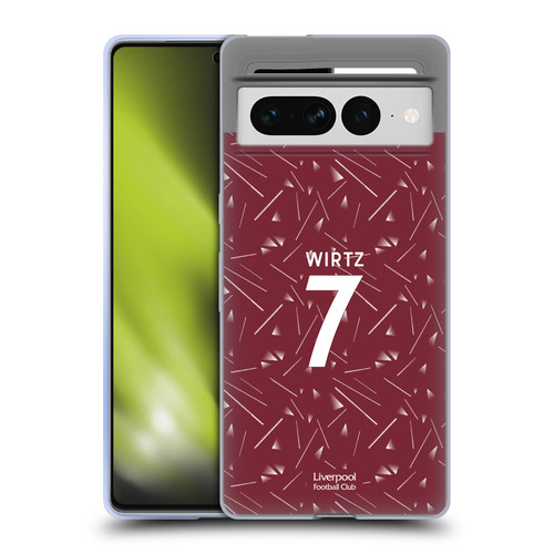 Liverpool Football Club 2026/27 Players Home Kit 1st Group Florian Wirtz Soft Gel Case for Google Pixel 7 Pro