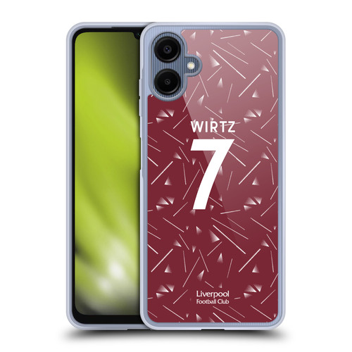Liverpool Football Club 2026/27 Players Home Kit 1st Group Florian Wirtz Soft Gel Case for Samsung Galaxy A06 4G / 5G