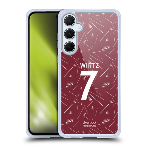 Liverpool Football Club 2026/27 Players Home Kit 1st Group Florian Wirtz Soft Gel Case for Samsung Galaxy A55 5G