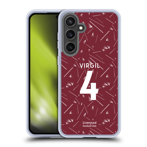Liverpool Football Club 2026/27 Players Home Kit 1st Group Virgil Van Dijk Soft Gel Case for Samsung Galaxy S24 FE & MagSafe