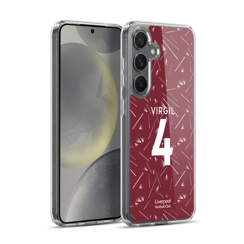 Liverpool Football Club 2026/27 Players Home Kit 1st Group Virgil Van Dijk Soft Gel Case for Samsung Galaxy S24+ 5G & MagSafe