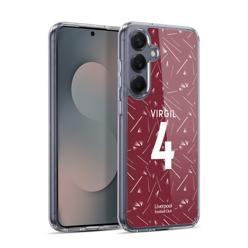 Liverpool Football Club 2026/27 Players Home Kit 1st Group Virgil Van Dijk Soft Gel Case for Samsung Galaxy S25+ & MagSafe
