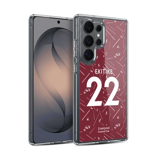 Liverpool Football Club 2026/27 Players Home Kit 1st Group Hugo Ekitiké Soft Gel Case for Samsung Galaxy S26 Ultra