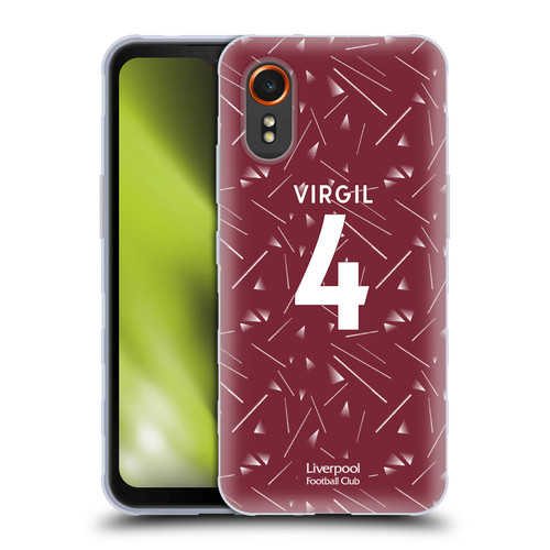 Liverpool Football Club 2026/27 Players Home Kit 1st Group Virgil Van Dijk Soft Gel Case for Samsung Galaxy Xcover7 5G