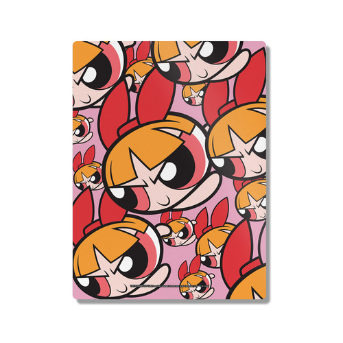 The Powerpuff Girls Character Art Blossom Pattern 300X400mm Portrait Metal Wall Art Print - Wall Decor for Living Room, Bedroom & Gaming Room