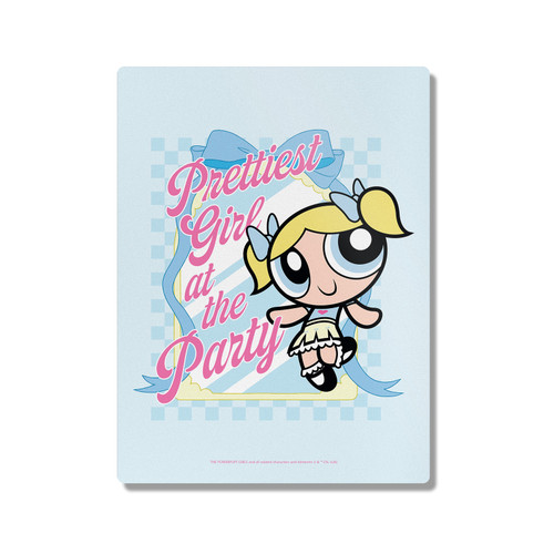 The Powerpuff Girls Character Art Bubbles Party 300X400mm Portrait Metal Wall Art Print - Wall Decor for Living Room, Bedroom & Gaming Room
