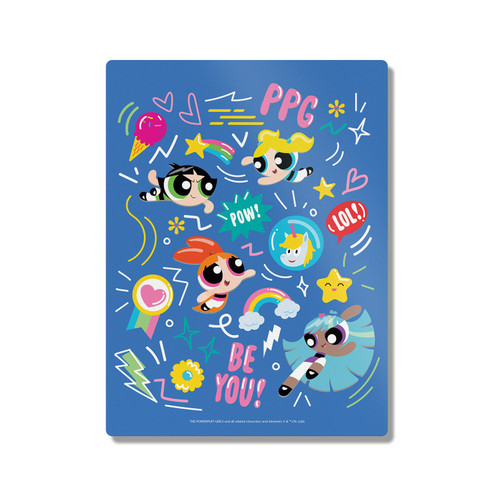 The Powerpuff Girls Character Art Be You 300X400mm Portrait Metal Wall Art Print - Wall Decor for Living Room, Bedroom & Gaming Room