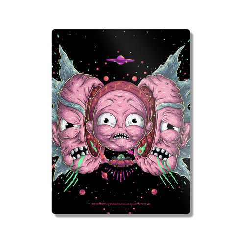 Rick And Morty Character Art Intergalactic Escapades 300X400mm Portrait Metal Wall Art Print - Wall Decor for Living Room, Bedroom & Gaming Room
