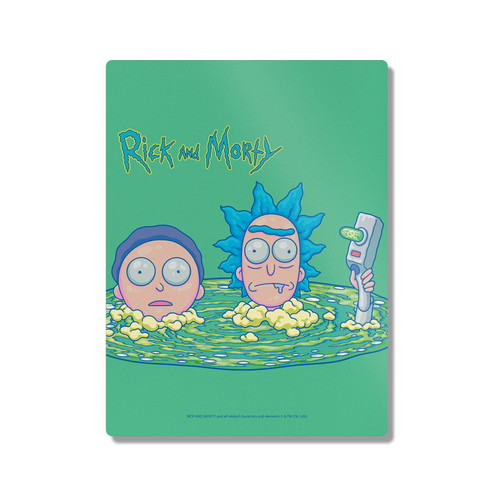 Rick And Morty Character Art Portal Boyz 300X400mm Portrait Metal Wall Art Print - Wall Decor for Living Room, Bedroom & Gaming Room