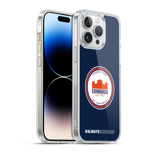 Edinburgh Rugby Graphics 150th Logo Soft Gel Case for Apple iPhone 14 Pro Max & MagSafe