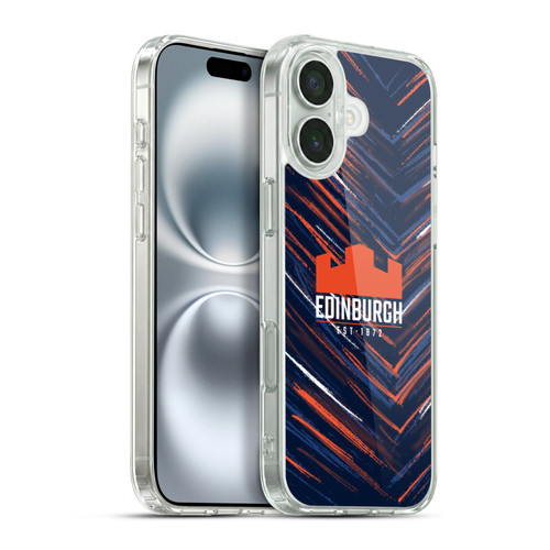 Edinburgh Rugby 2025/26 Crest Kit Home Soft Gel Case for Apple iPhone 16 Plus & MagSafe